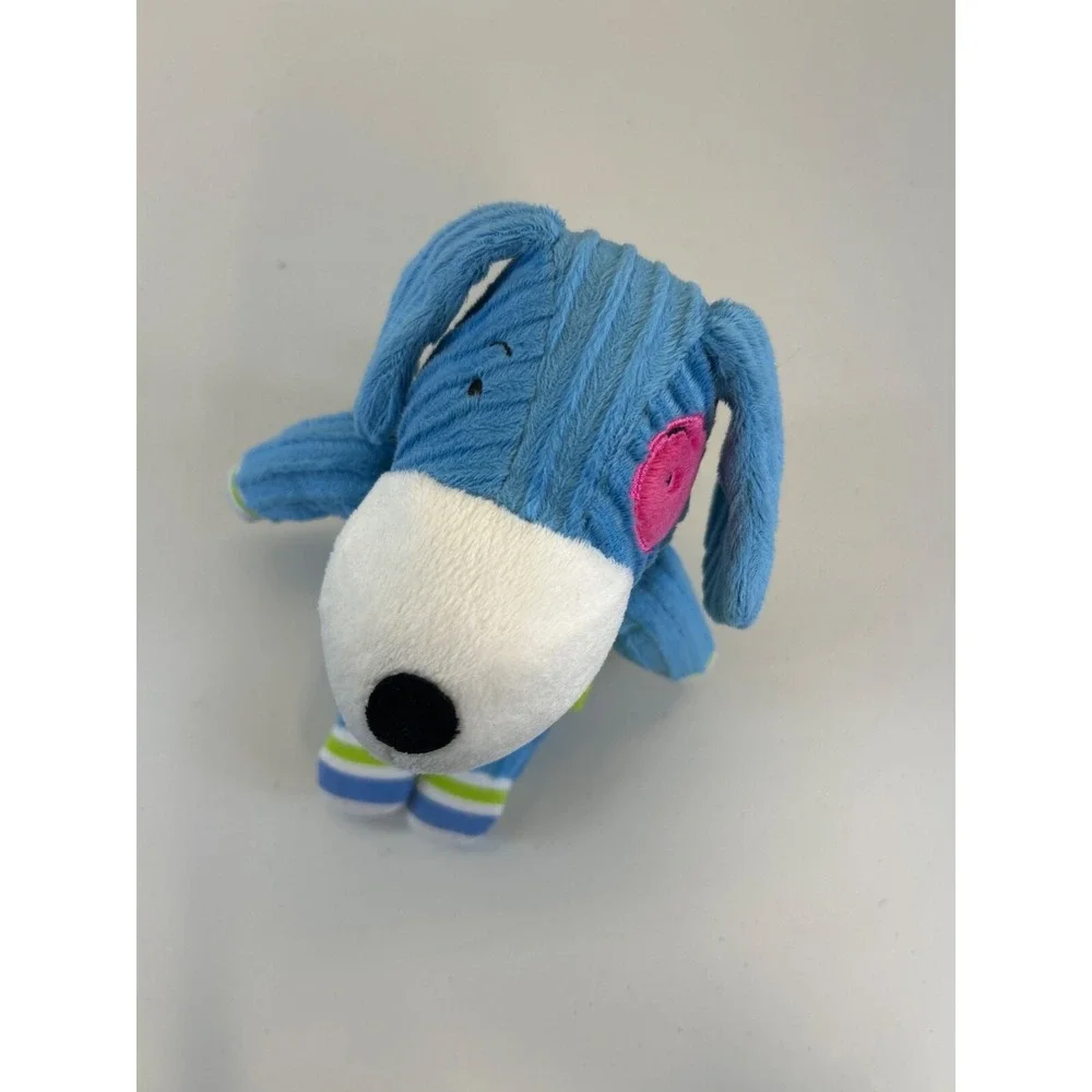 Monkeez & Friends Plush Sonny Puppy Dog Blue Corduroy‎ Green Scarf 2012